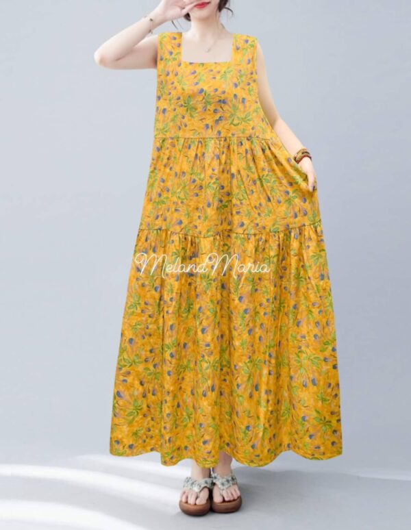 MelandMaria Squareneck Sleeveless Maxi Dress-18