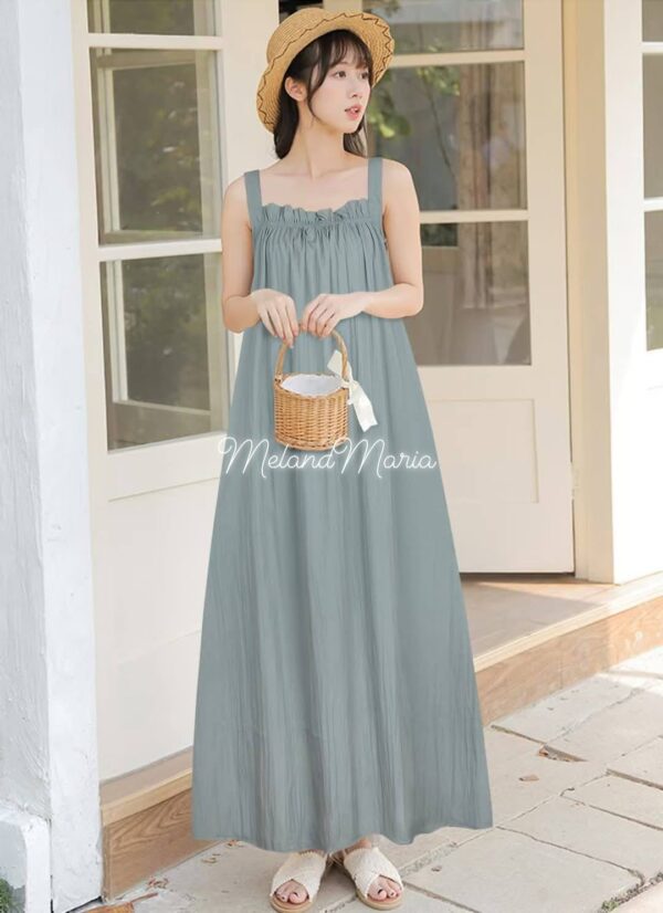 Meland Maria Plain Terante Maxi Dress - 01