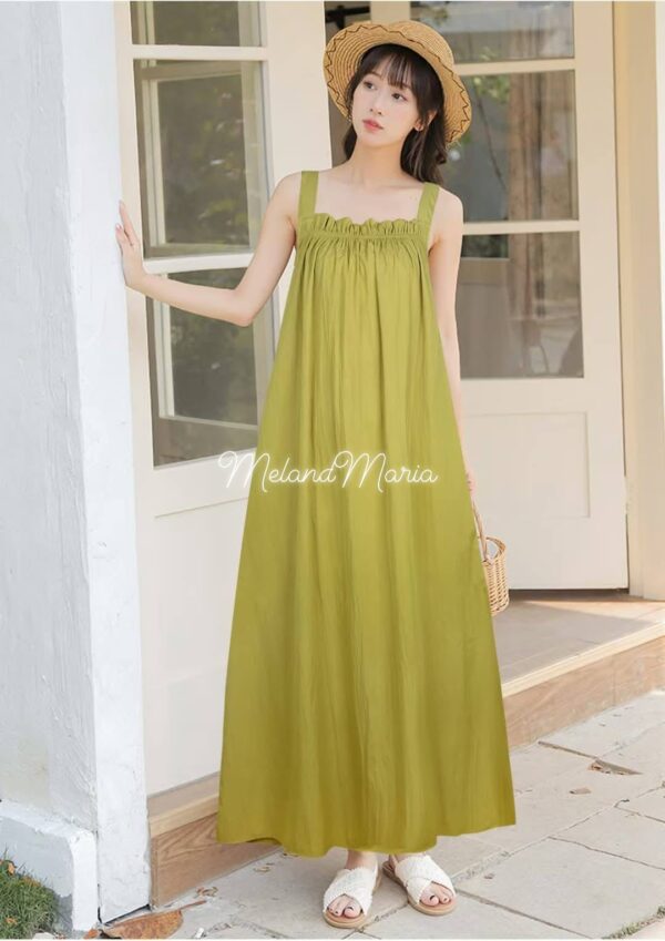 Meland Maria Plain Terante Maxi Dress - 010