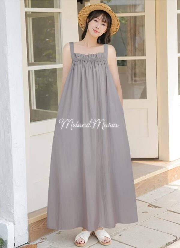 Meland Maria Plain Terante Maxi Dress - 011