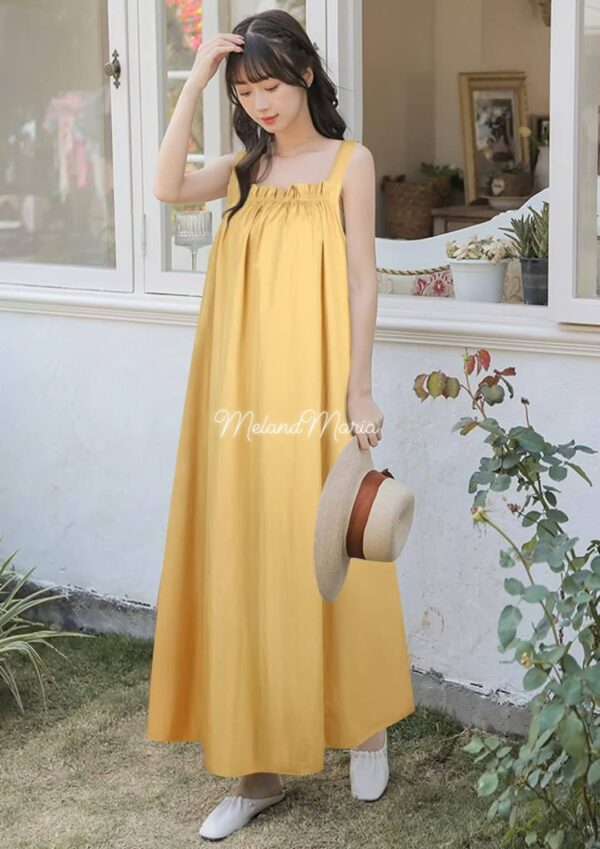 Meland Maria Plain Terante Maxi Dress - 012