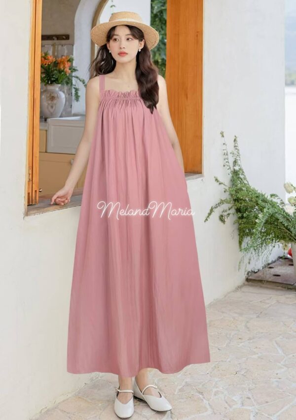 Meland Maria Plain Terante Maxi Dress - 05