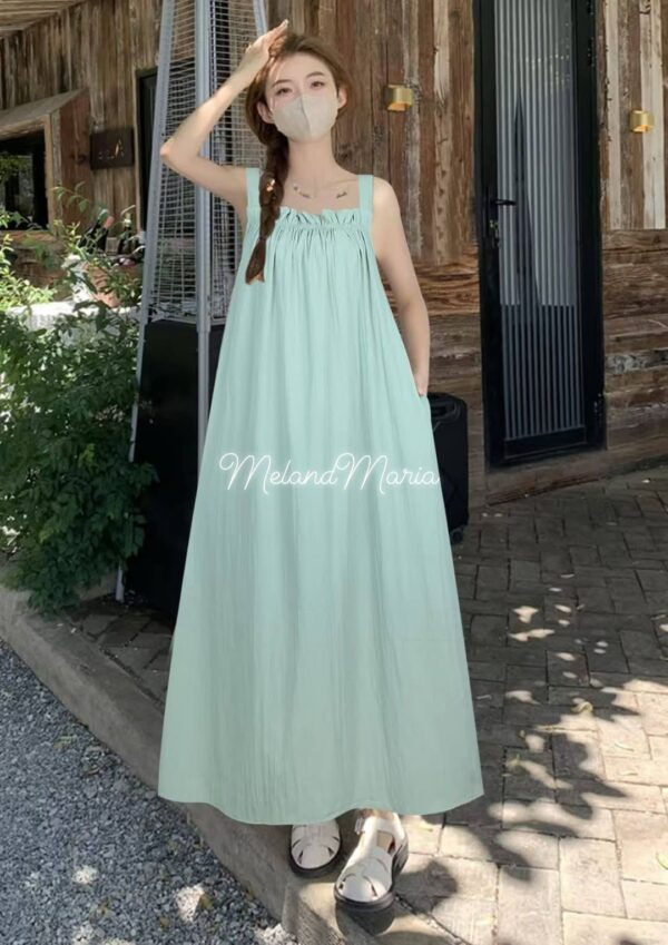 Meland Maria Plain Terante Maxi Dress - 06