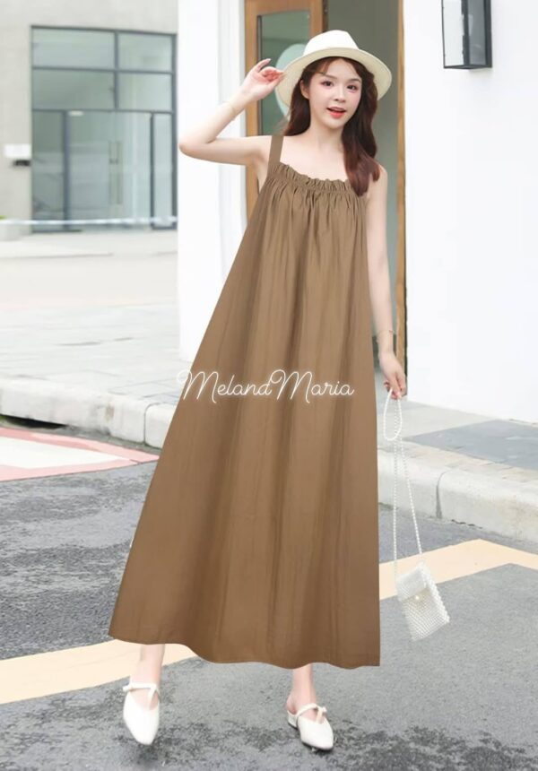 Meland Maria Plain Terante Maxi Dress - 08